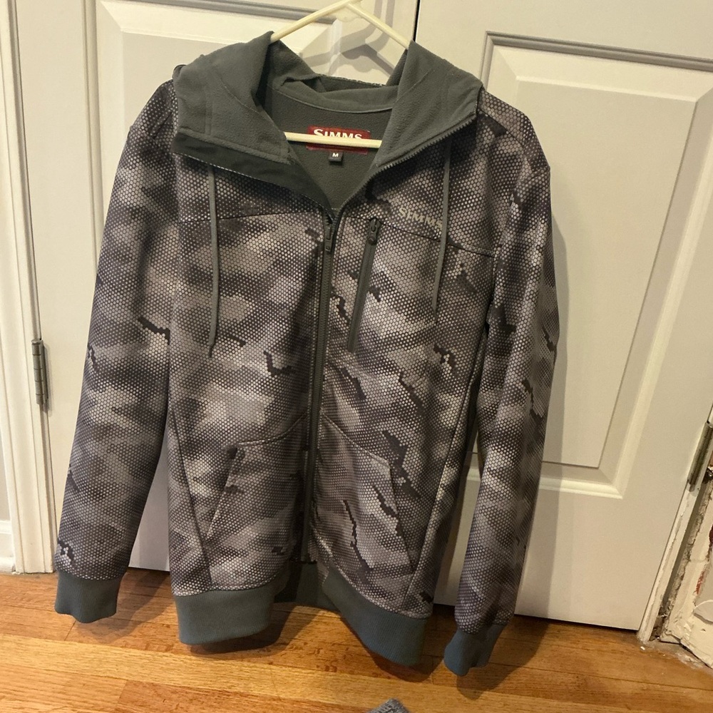 Simms Charcoal Camo Men's Field Jacket